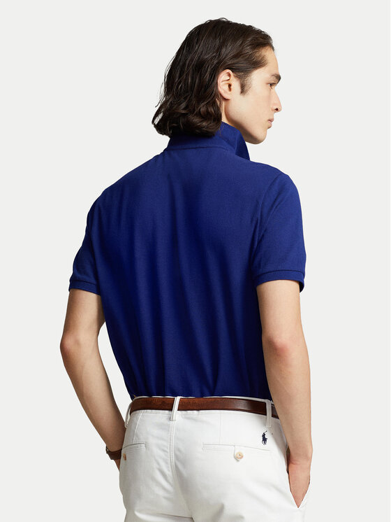 Polo Ralph Lauren Polo Ralph Lauren Polo majica Core Replen 710795080 Mornarsko modra Slim Fit