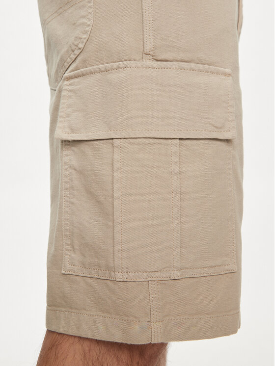 Lee Lee Szorty materiałowe Cargo 112349316 Beżowy Loose Fit