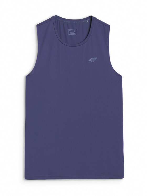 4F 4F Tank top BASIC+ Granatowy Regular Fit