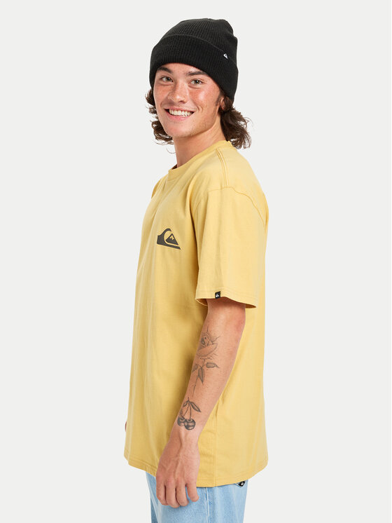 Quiksilver Quiksilver T-shirt Ev Mini Logo Ss EQYZT08181 Bež Regular Fit