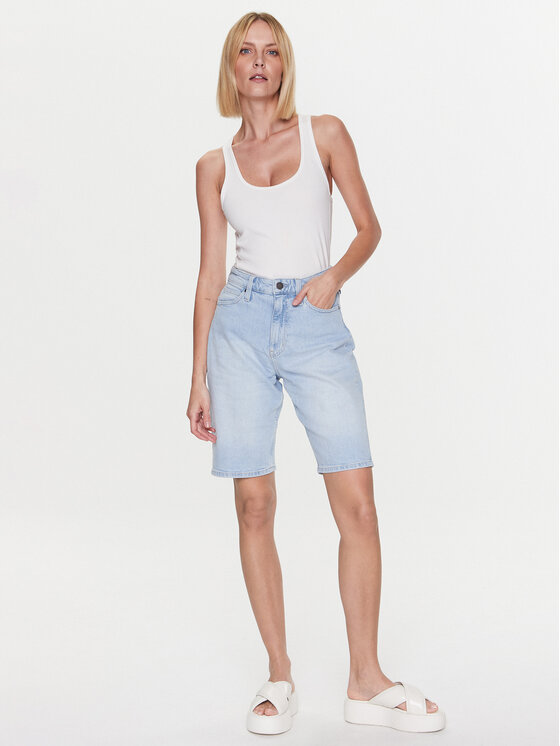 Calvin Klein Calvin Klein Szorty jeansowe K20K205169 Niebieski Regular Fit