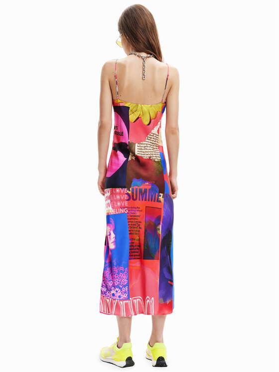 Desigual Desigual Sommerkleid Montpellier 23SWVW38 Rosa Regular Fit