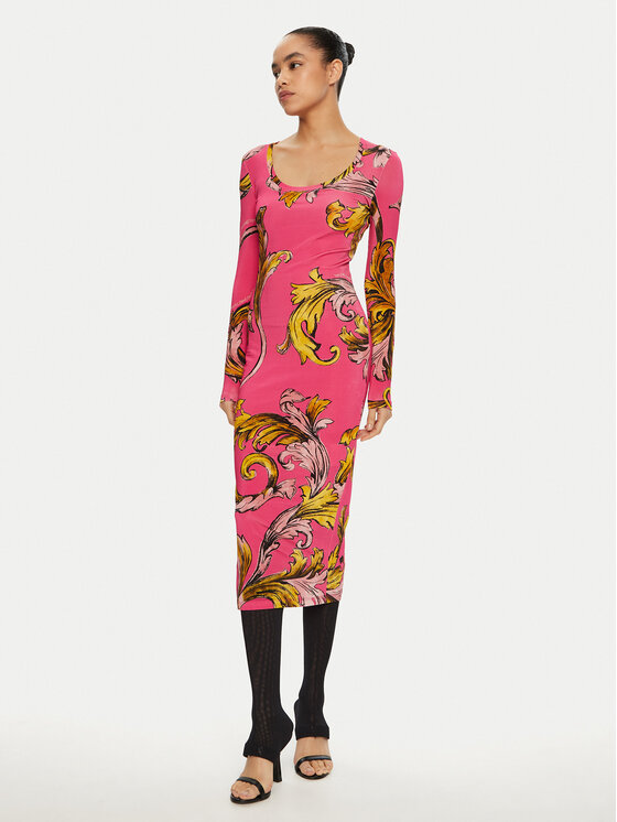 Versace Jeans Couture Versace Jeans Couture Sukienka codzienna 78HAO920 Różowy Regular Fit