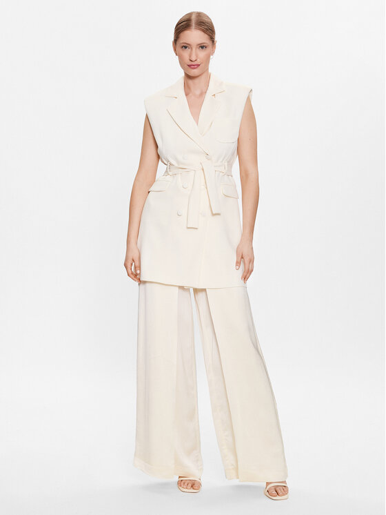 MVP Wardrobe MVP Wardrobe Pantaloni di tessuto MVPE3PA136.0RA0023 Beige Relaxed Fit