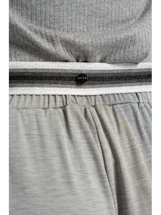 CLICK CLICK Kalhoty z materiálu 30-331 Šedá Active Fit
