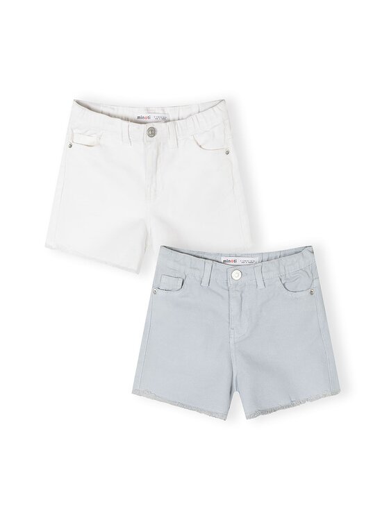 minoti minoti Szorty 30SHORT167 Biały Regular Fit