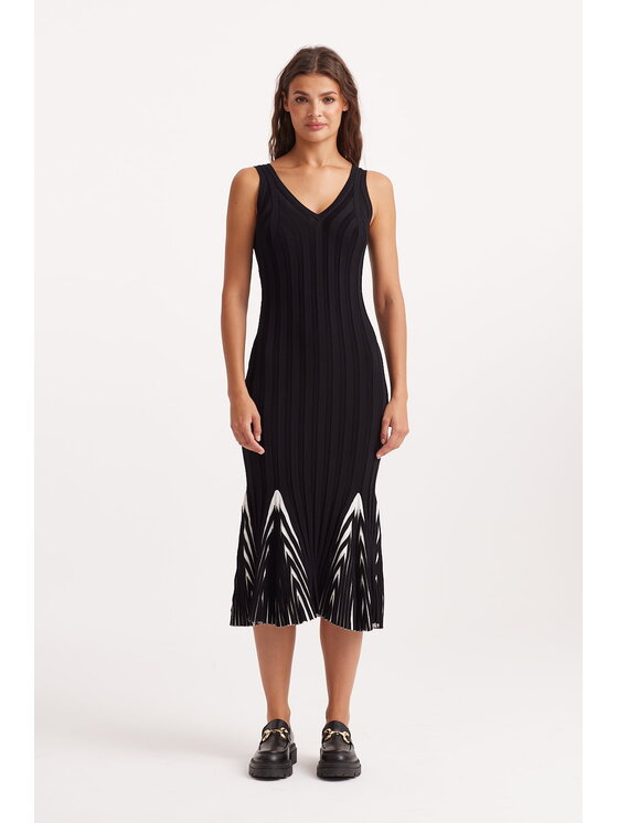 Castellani Castellani Sukienka Iness Czarny Regular Fit