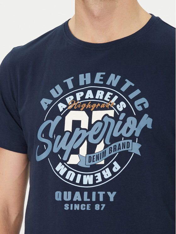 Blend Blend T-Shirt 20717758 Σκούρο μπλε Regular Fit