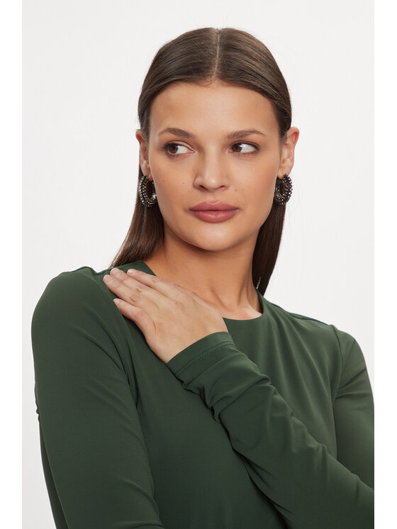 Patrizia Pepe Patrizia Pepe Sukienka wieczorowa 8A1207/J113-G570 Zielony Regular Fit