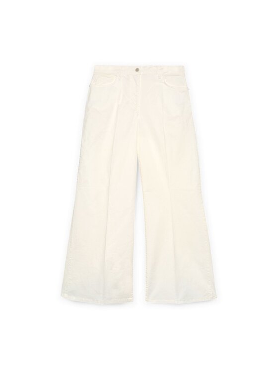 Fiorella Rubino Fiorella Rubino Pantaloni di tessuto P735T005106N011 Bianco Over Fit