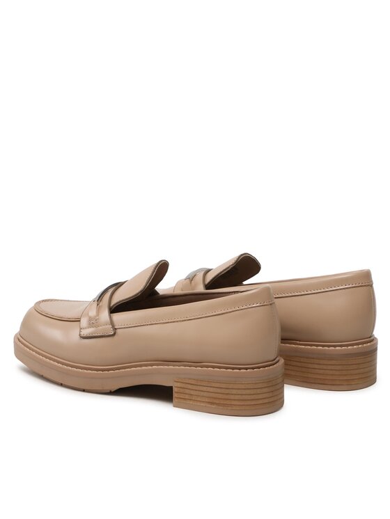 Calvin Klein Calvin Klein Loaferice Rubber Sole Loafer W/Hw HW0HW01791 Bež