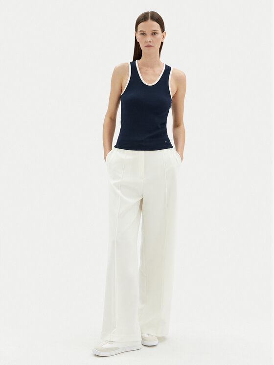 Tommy Hilfiger Tommy Hilfiger Felső WW0WW44572 Sötétkék Slim Fit
