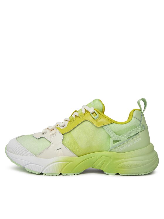 Calvin Klein Jeans Calvin Klein Jeans Superge Retro Tennis Low Lace Mix Ml Sat YW0YW01307 Zelena