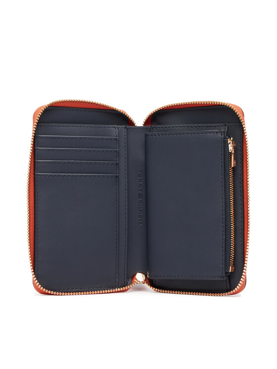 Tommy Hilfiger Tommy Hilfiger Πορτοφόλι Th Logotape Compact Zip Around AW0AW18699 Πορτοκαλί