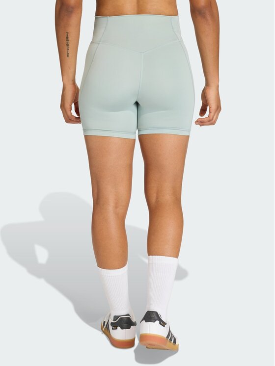 adidas adidas Szorty sportowe Optime Essentials Zielony Fitted Fit