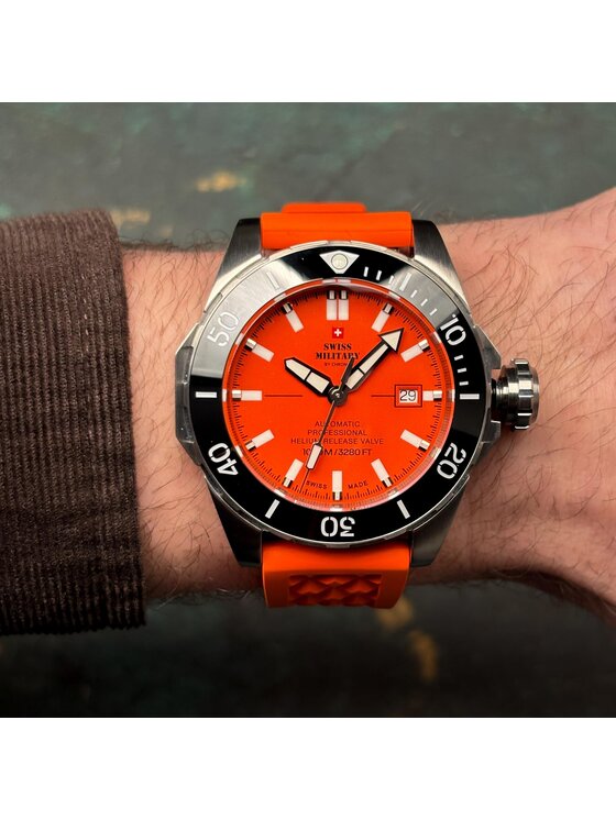 Swiss Military by Chrono Swiss Military by Chrono Zegarek SMA34092.07 Pomarańczowy