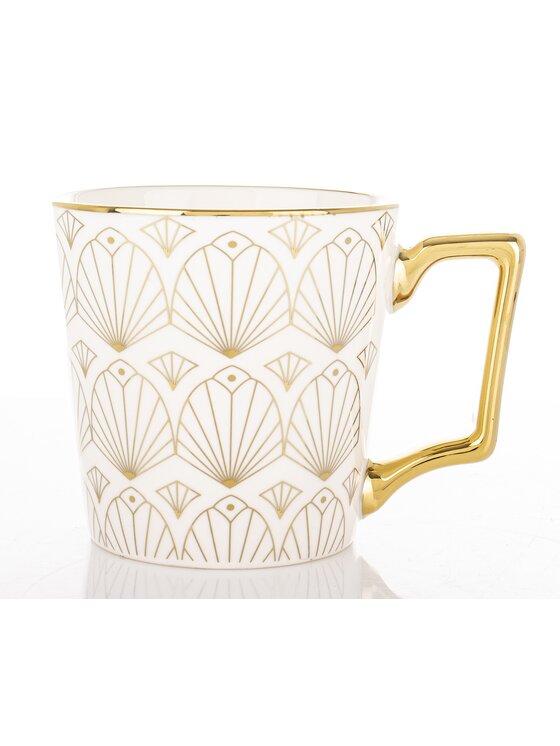 MIAhome MIAhome Kubek porcelanowy RANGO cienki wzór SLIM Biały