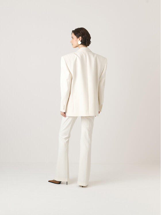 La Mania La Mania Pantalone da abito FABIAN Bianco Classic Fit
