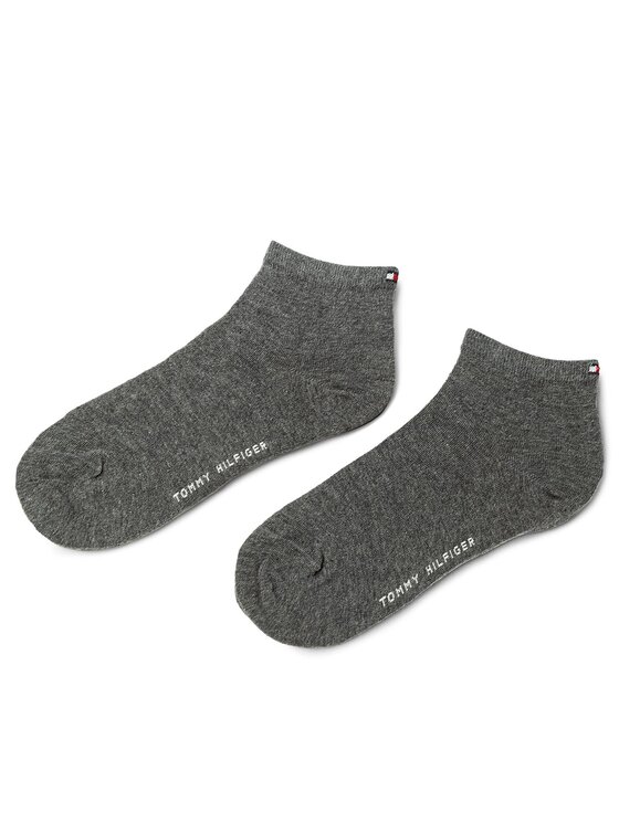Tommy Hilfiger Krátke ponožky 373001001 Sivá