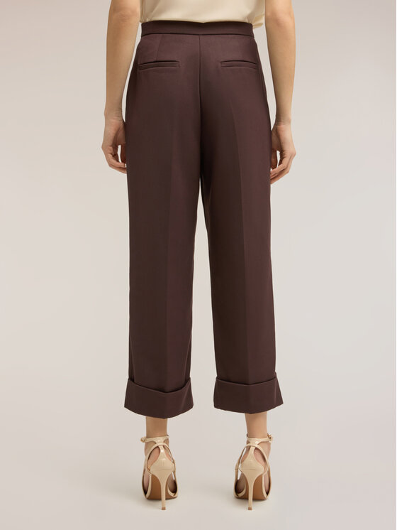 Motivi Motivi Pantaloni di tessuto P050Q104660N022 Marrone Regular Fit