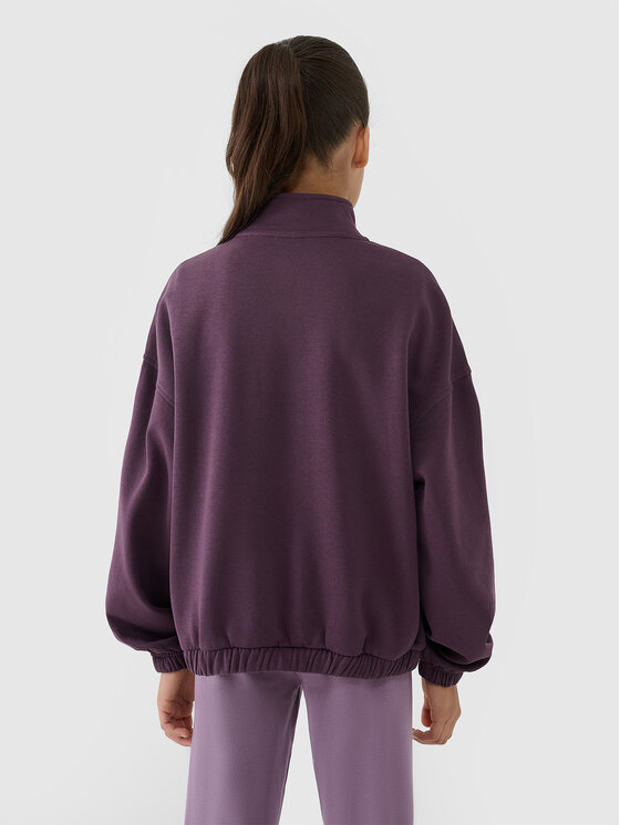 4F 4F Bluza IN MOTION Fioletowy Oversize