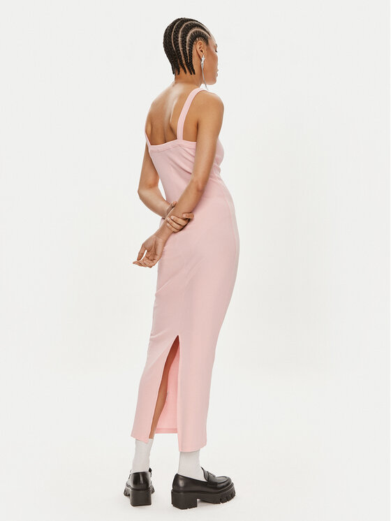 ROTATE ROTATE Poletna obleka Vigdis 1124431011 Roza Slim Fit