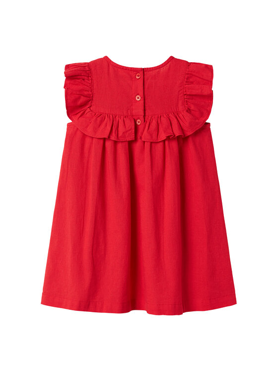 NAME IT NAME IT Sukienka letnia Falinnen 13240518 Czerwony Regular Fit