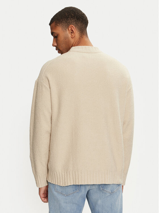 Calvin Klein Jeans Calvin Klein Jeans Пуловер J30J326202 Бежов Boxy Fit