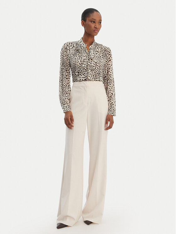 Marella Marella Koszula Canapa 2613111151 Écru Regular Fit