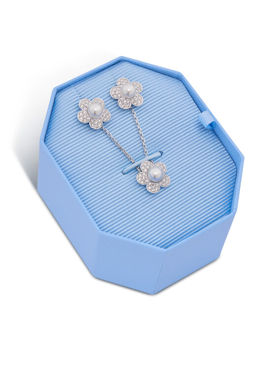 Swarovski Set colier și cercei 5749180 Argintiu