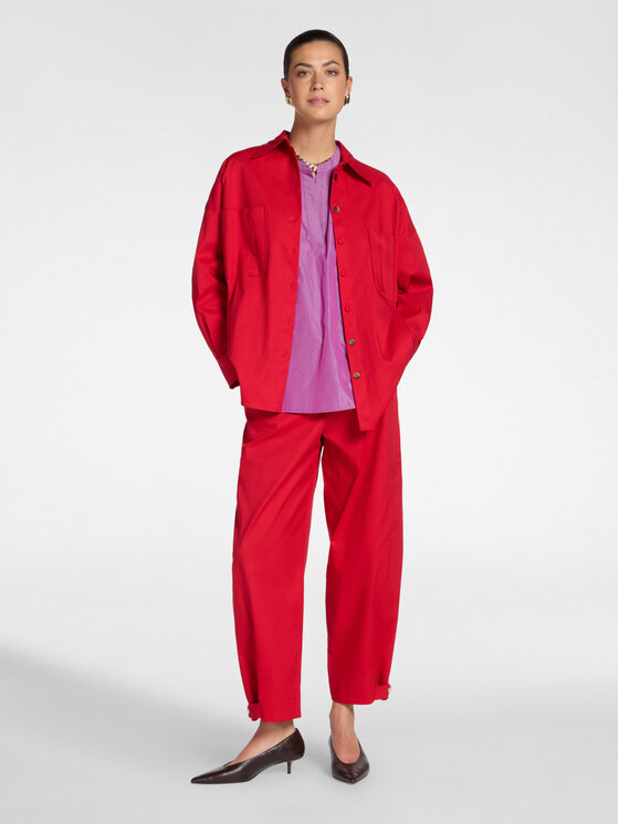 Elena Mirò Elena Mirò Camicia 5407E100112N016 Rosso Regular Fit