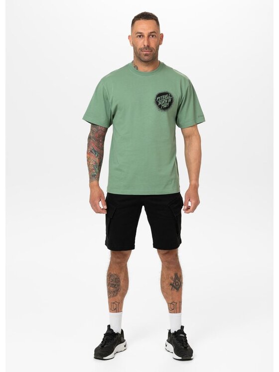 PITBULL PITBULL T-Shirt AUTOMATIC Zielony Regular Fit