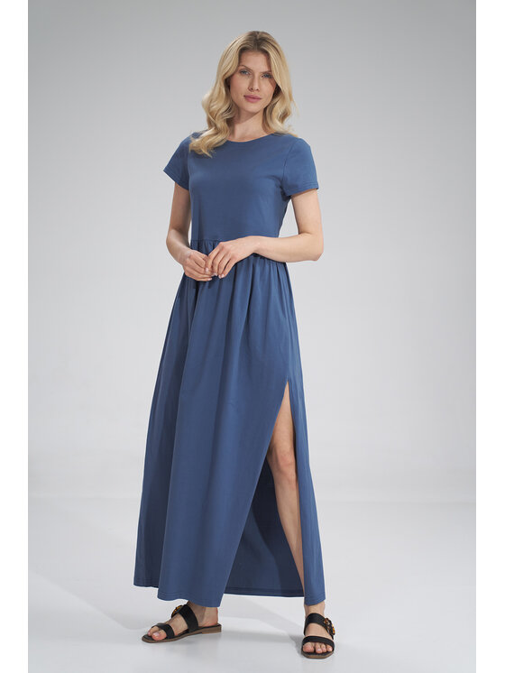 FIGL FIGLFIGL Vestito M787 Blu Regular Fit