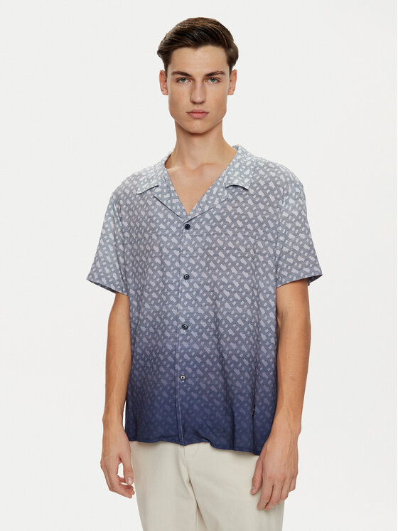 Boss Camicia Vale 50534342 Blu scuro Regular Fit, taglia : XXL