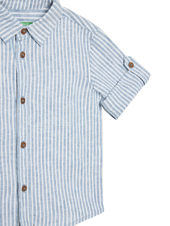 United Colors Of Benetton United Colors Of Benetton Πουκάμισο 52VMGQ02I Μπλε Regular Fit