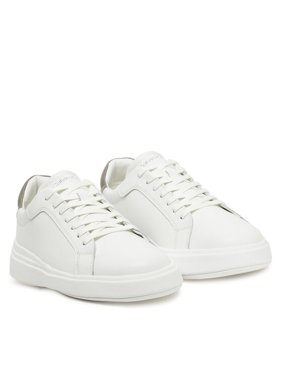 Calvin Klein Calvin Klein Laisvalaikio batai Low Top Lace Up Lth HM0HM01016 Balta
