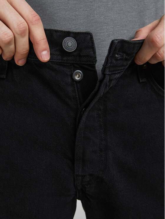 Jack & Jones Jack & Jones Jeansy Chris 12168656 Czarny Relaxed Fit