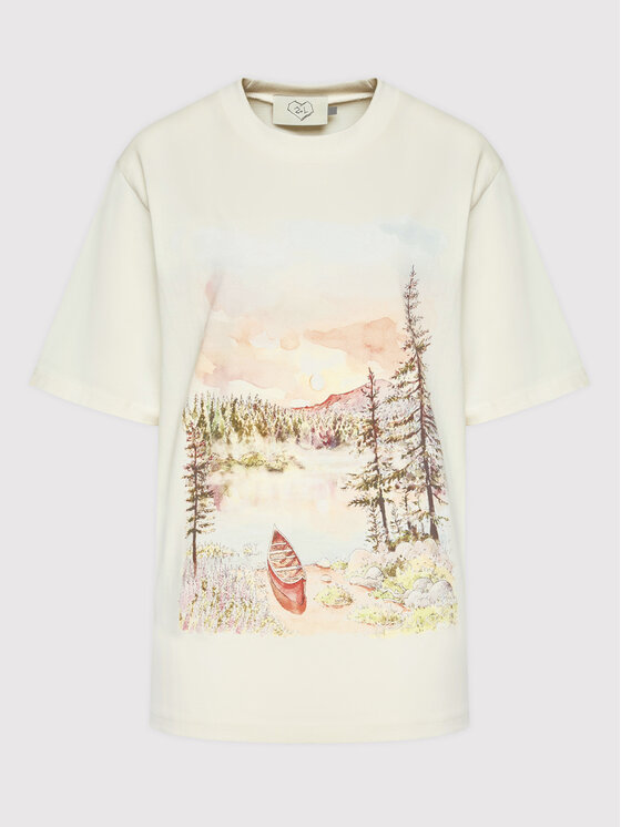 2005 2005 Marškinėliai Unisex 2005 X Leeves „Good Morning” Smėlio Regular Fit