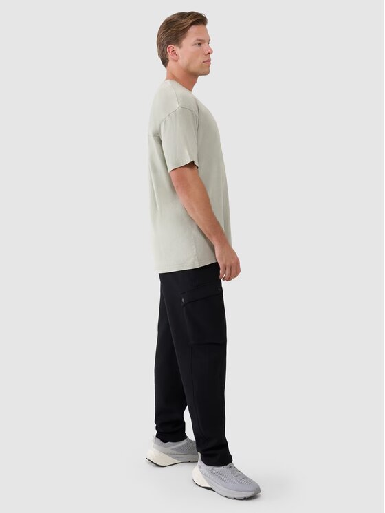 4F 4F Pantaloni di tessuto 4FWSS25TTROM0990-20S Nero Regular Fit