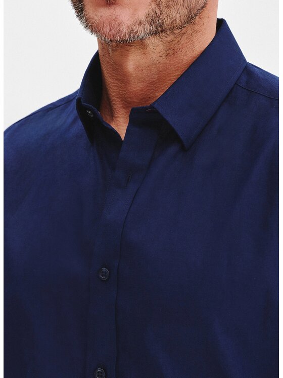 Pako Lorente Pako Lorente Koszula P25SF-1X-008 Granatowy Regular Fit