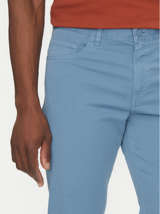 BOSS BOSS Auduma bikses H-Re.Maine5 50538370 Gaiši zils Regular Fit