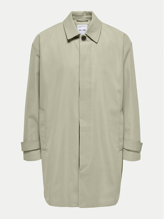 Only & Sons Only & Sons Trencz Mac 22030393 Beżowy Regular Fit