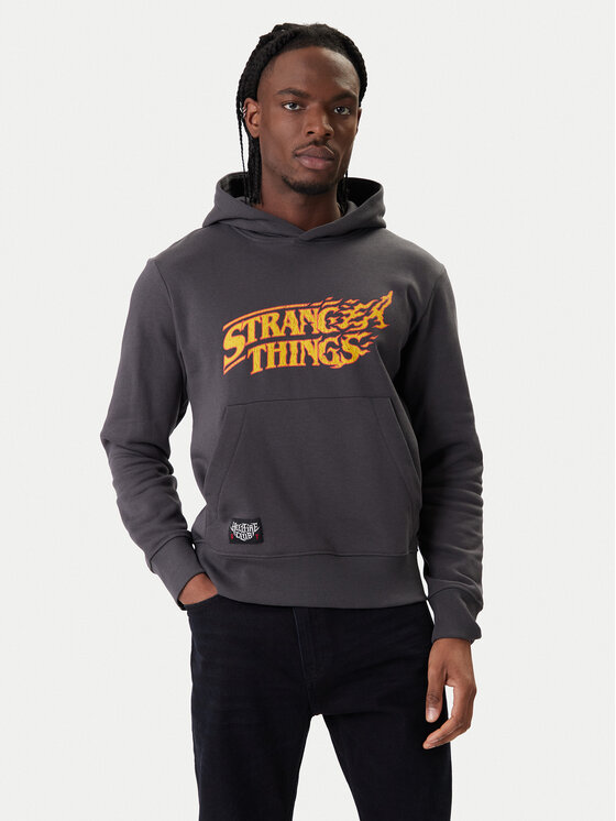 Jack & Jones Jack & Jones Світшот Stranger Things 12291655 Сірий Relaxed Fit