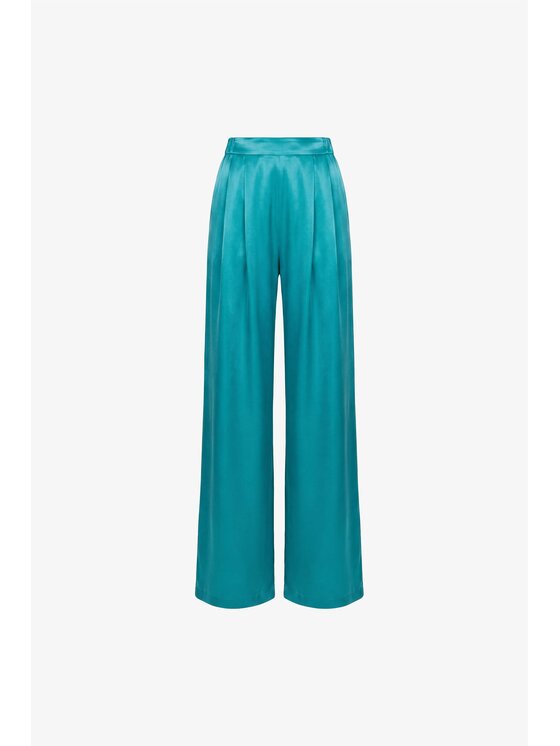 LE POSSÉ LE POSSÉ Παντελόνι υφασμάτινο SS Σκούρο πράσινο Regular Fit