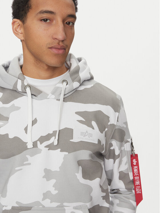 Alpha Industries Alpha Industries Суитшърт Back Print 178318 Сив Regular Fit