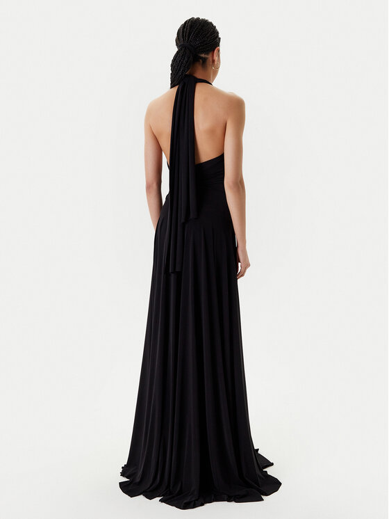 NORMA KAMALI NORMA KAMALI Официална рокля KK1253PLO61001 Черен Slim Fit