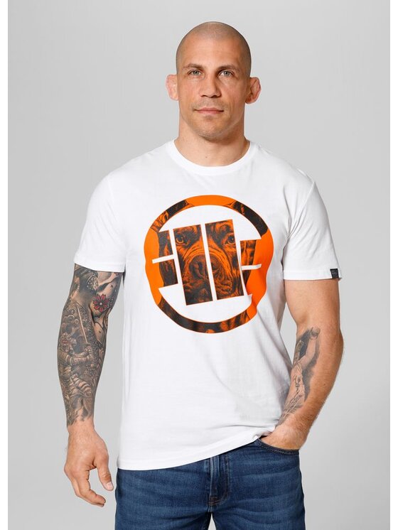 PITBULL PITBULL T-Shirt Koszulka Biały Regular Fit