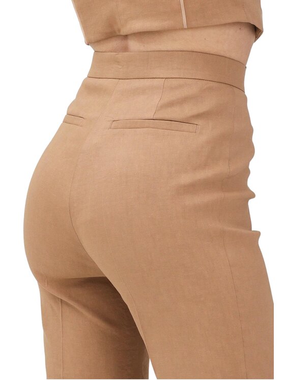 PINKO PINKO Spodnie materiałowe Pantalone donna Brązowy Regular Fit
