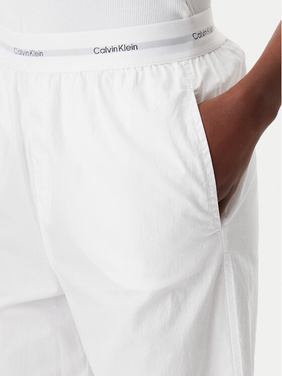 Calvin Klein Underwear Calvin Klein Underwear Pyžamové kalhoty LV00QS7410 Bílá Regular Fit