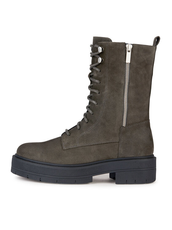 Geox Geox Īsie zābaki D Spherica Ec7 D36VDJ 00022 C9002 Pelēks
